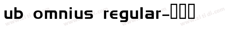 ub omnius regular字体转换